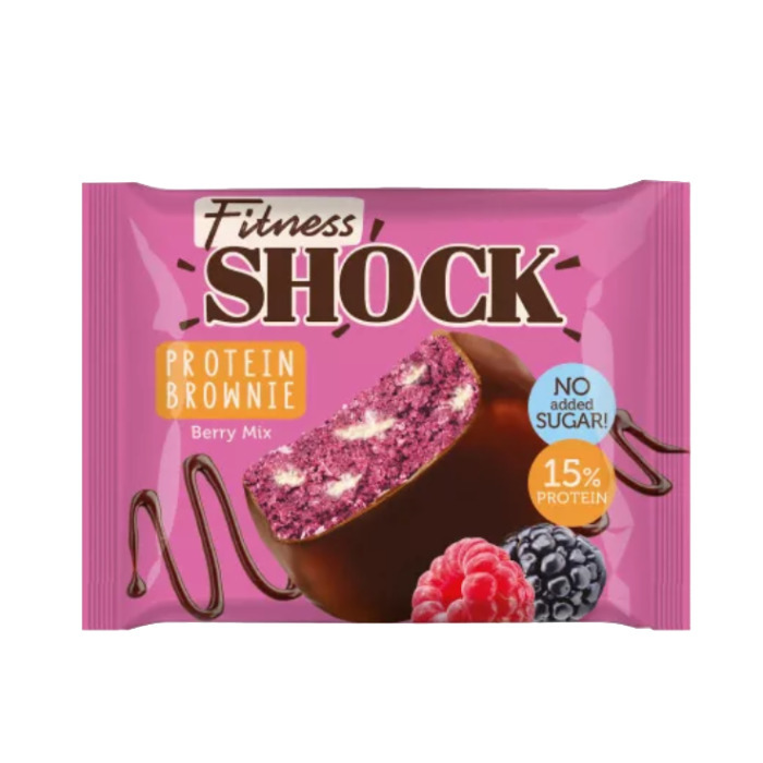 Fitness Shock Protein Brownie 50 g - Ягодный микс