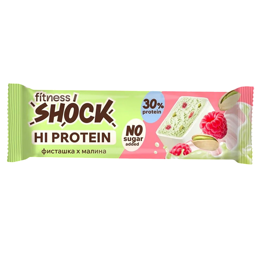 Fitness Shock HiProtein Bar with Collagen 40g - Püstə və moruq
