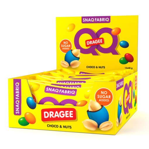 Snaq Fabriq Q&Q Dragee 40g - Шоколад-арахис