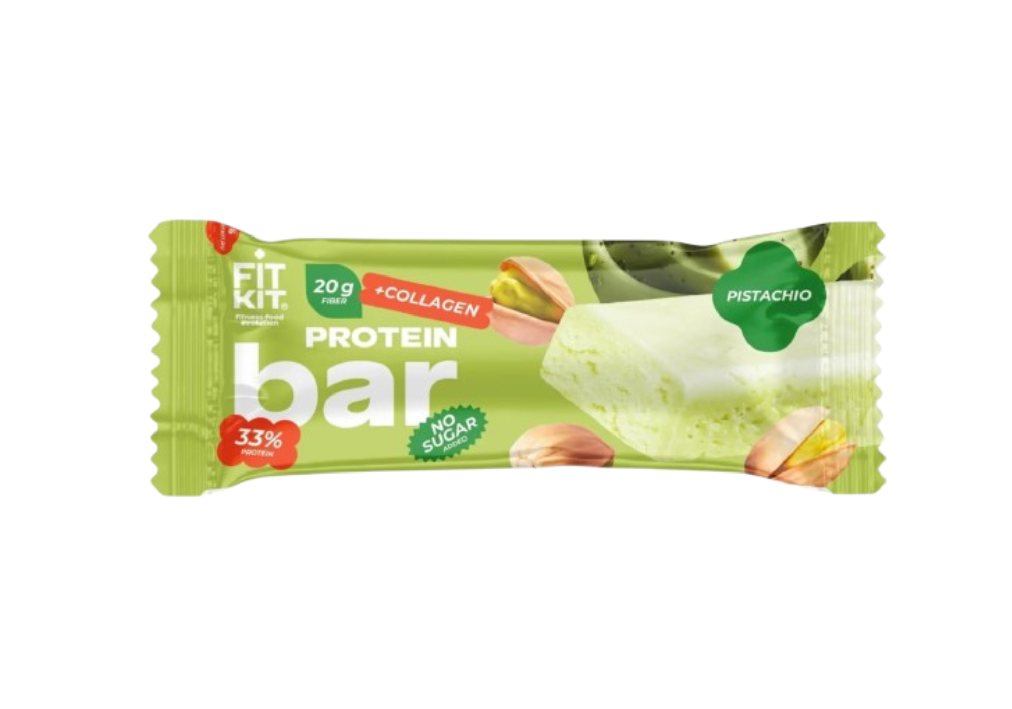 Proteinli batonçik(+kollagen), 60 qr. Fit Kit - Püstə