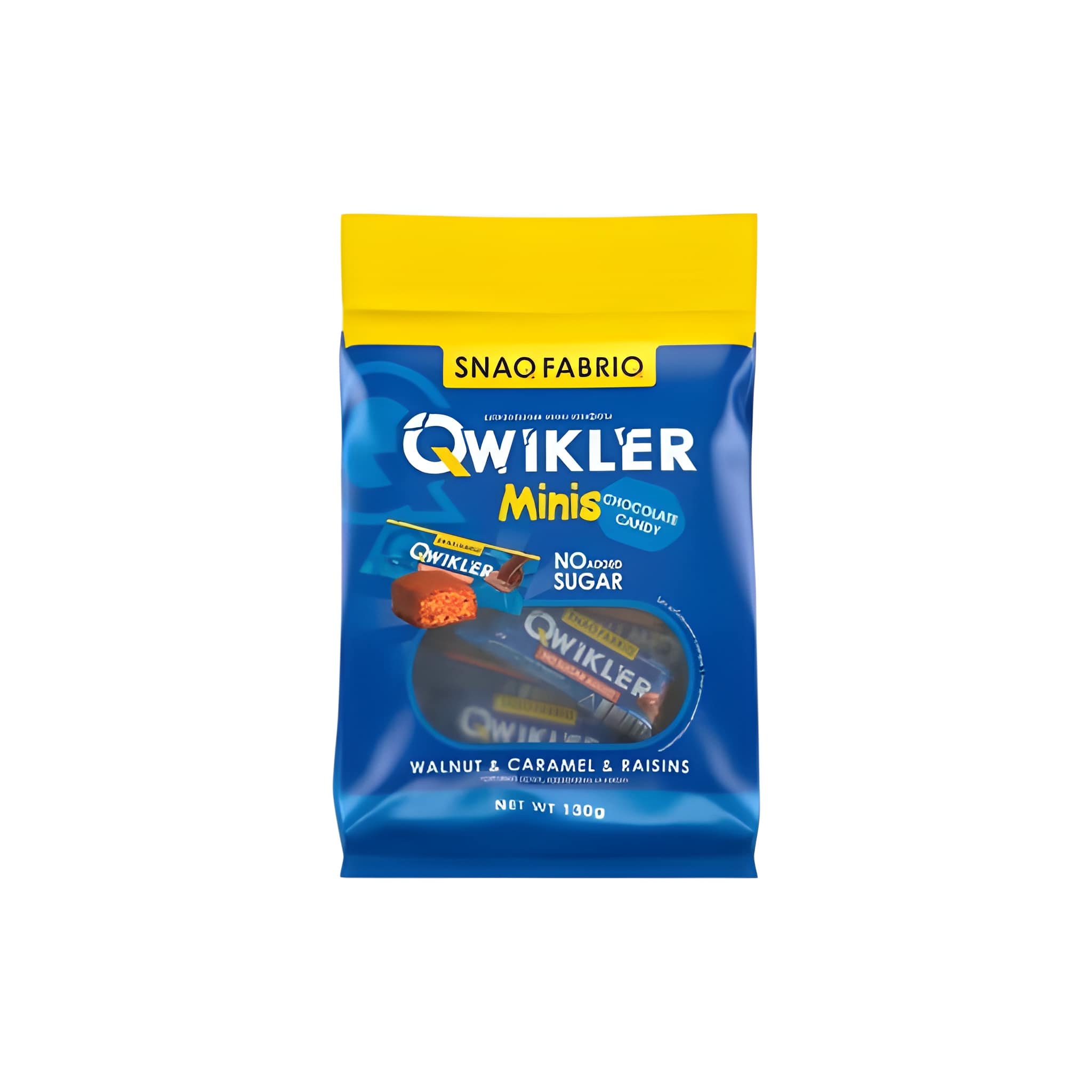 Конфеты Qwikler, 130 гр.  Snaq Fabriq  - Грецкий орех-Карамель