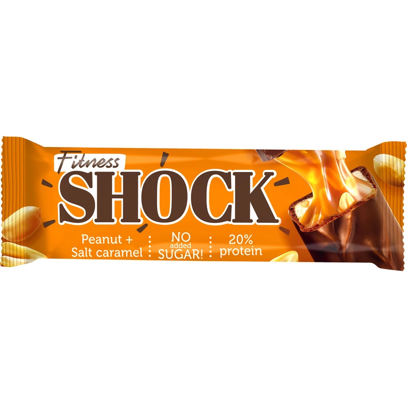 Fitness Shock Protein Bar 50g - Арахис-Солёная карамель