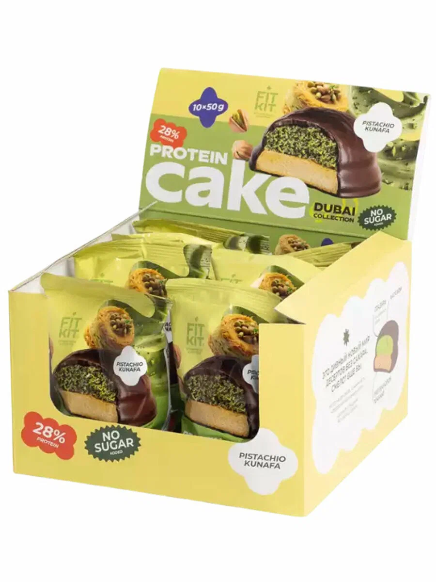   Fit Kit Protein Cake 50 g  - Фисташка Кунафа