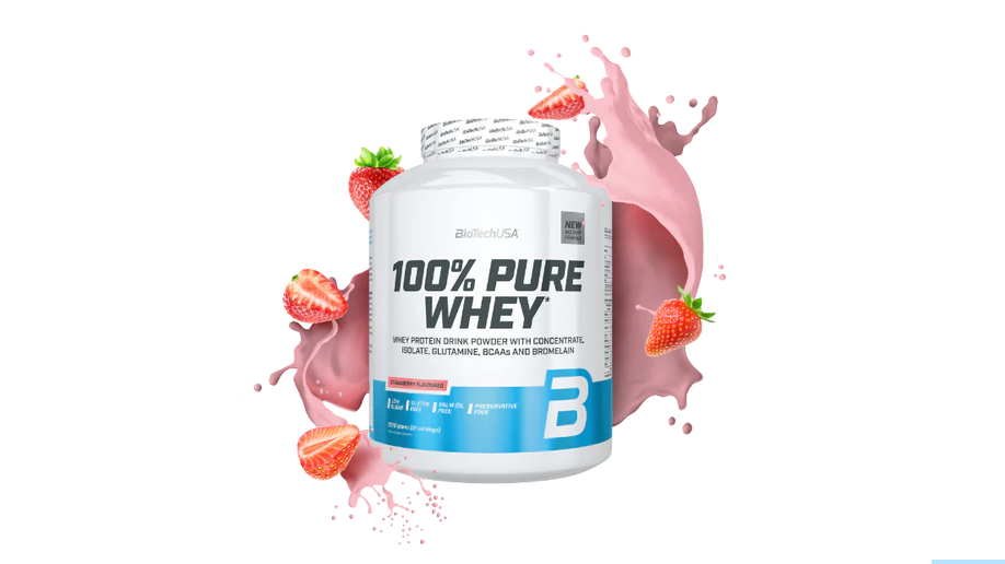 Biotech USA 100% Pure Whey 2270 g - Клубника