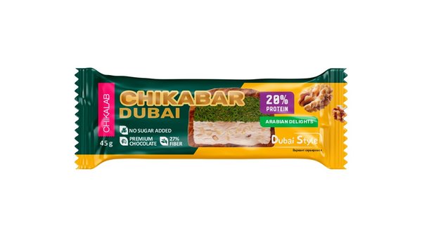 Chikabar Dubai 45 g - Грецкий орех и тесто катаифи