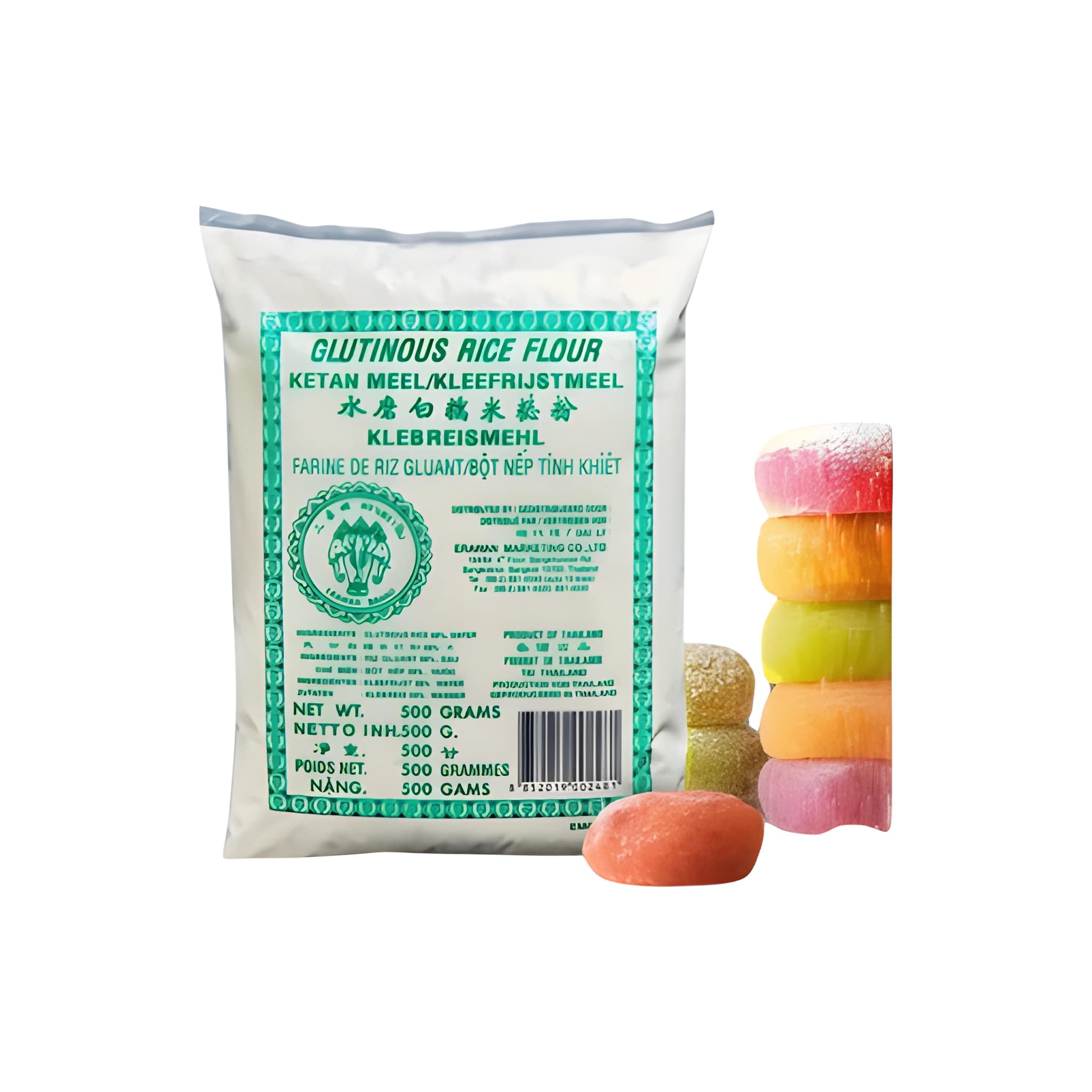  Клейкая Рисовая Мука 500 гр.  Erawan Brand  (Тайланд)