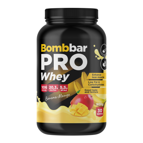 Bombbar Pro Whey - Банан-Манго 900 г