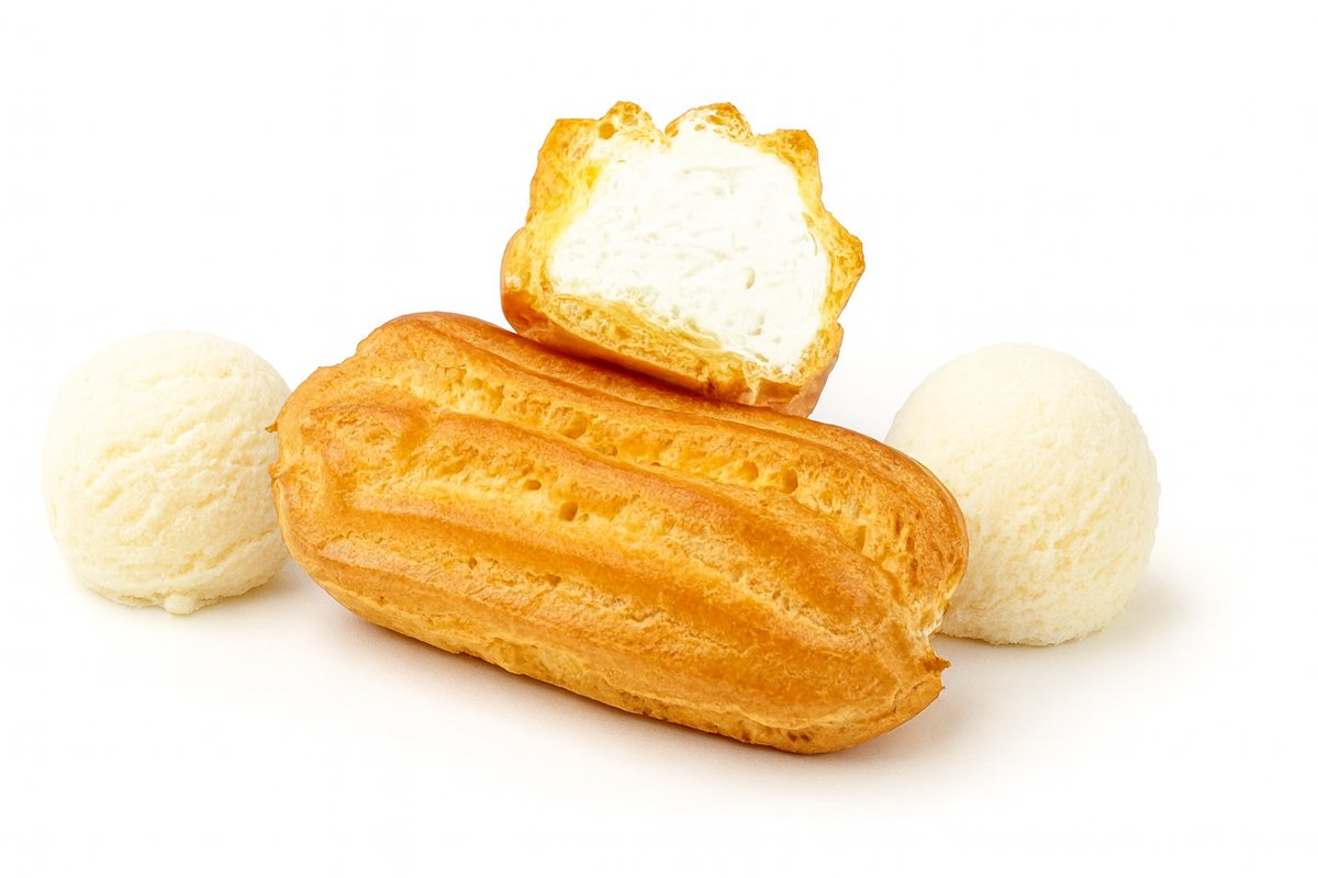 Mini Eclairs with Cottage Cheese Cream Filling 120g - Пломбир