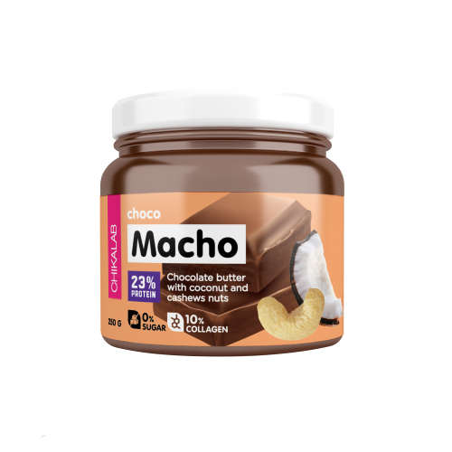 Ореховая паста CHOCO MACHO Шоколадная паста с кокосом и кешью