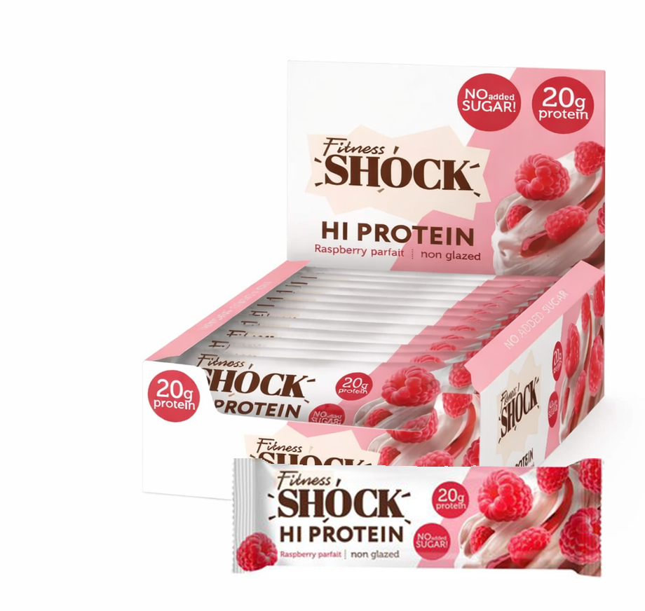 Fitness Shock HiProtein Bar with Collagen 60g - Малиновый десерт