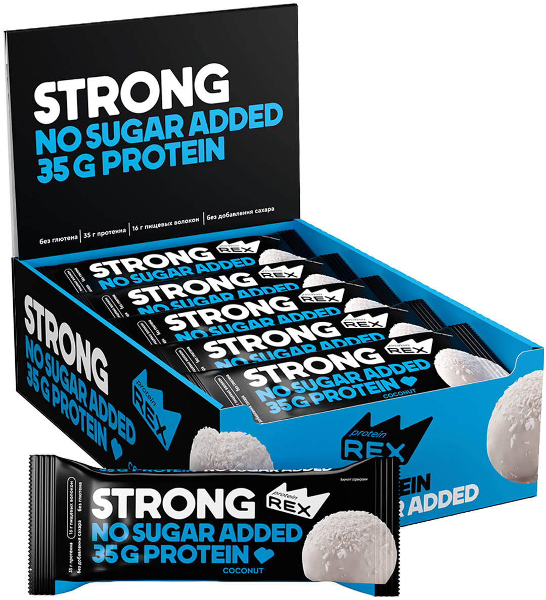 Protein Rex STRONG  ( 35 g Protein) 100g. - Кокос