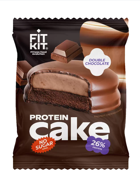 Fit Kit Protein Cake 50g - İkili Şokolad