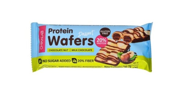 Chikalab Filled Double Waffer 40g  - Шоколадно-ореховая начинка