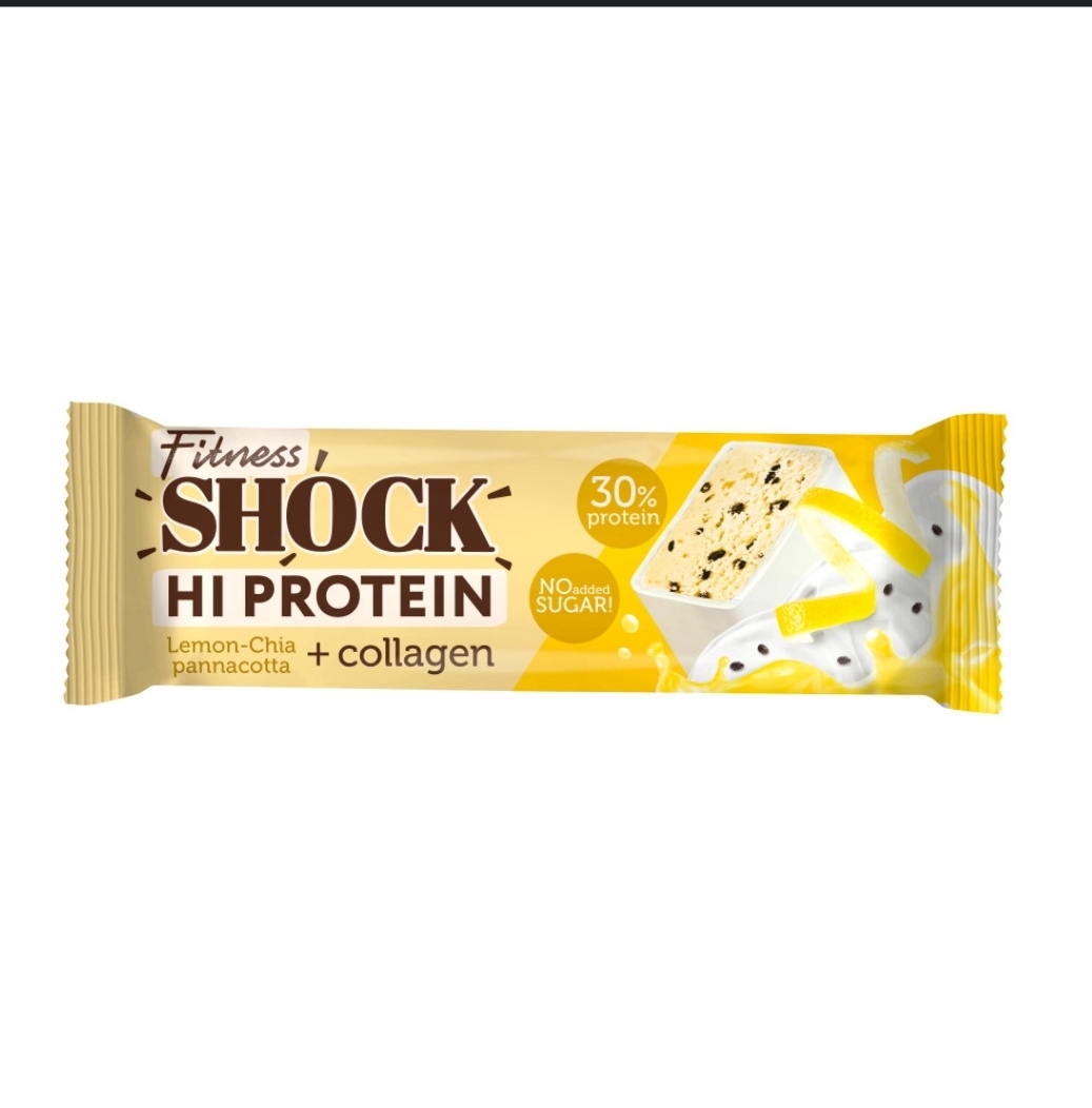 Fitness Shock HiProtein Bar with Collagen 40g - Qəhvə portağal