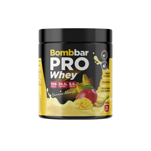 Bombbar Pro Whey - Банан-Манго 450 г