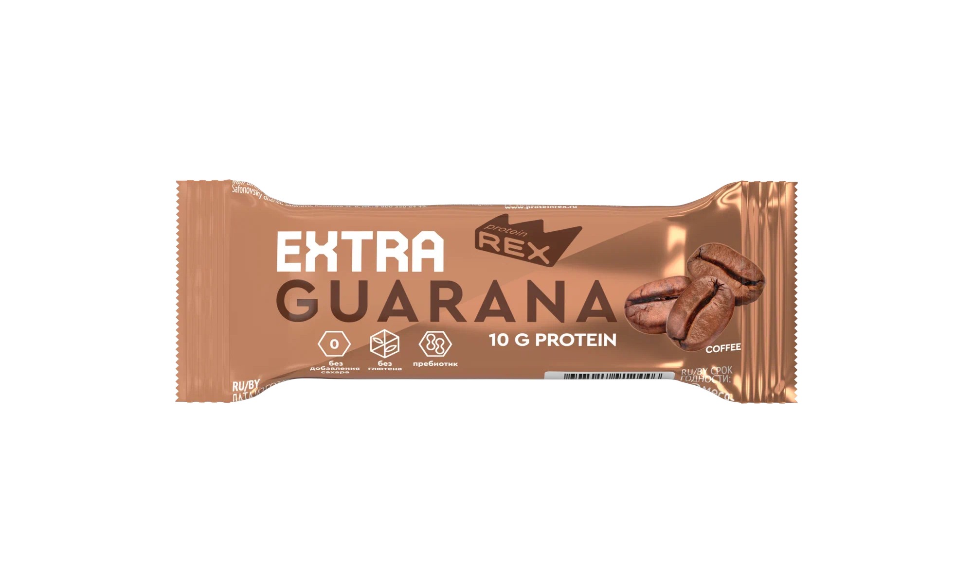 Protein Rex Extra Protein Bar 40 g  + Guarana - Кофе