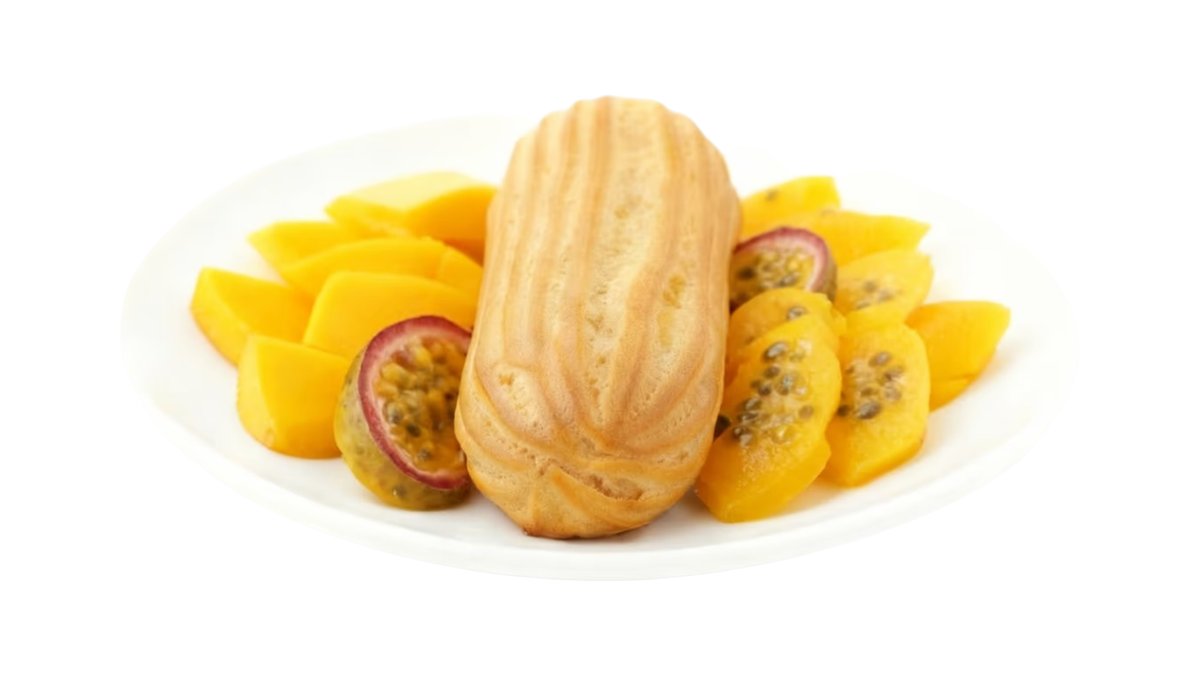 Big Éclair with Cottage Cheese Cream Filling 320g - Манго-Маракуйа