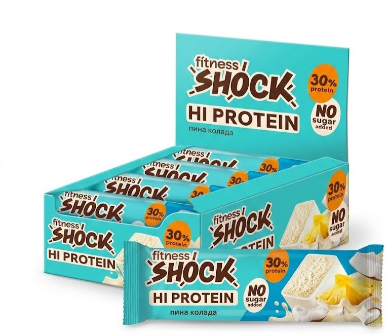 Fitness Shock HiProtein Bar with Collagen 40g - Pina kolada