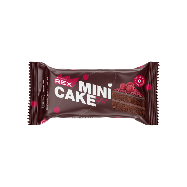 Protein Rex Mini Cake 40 g - Şokolad-moruq