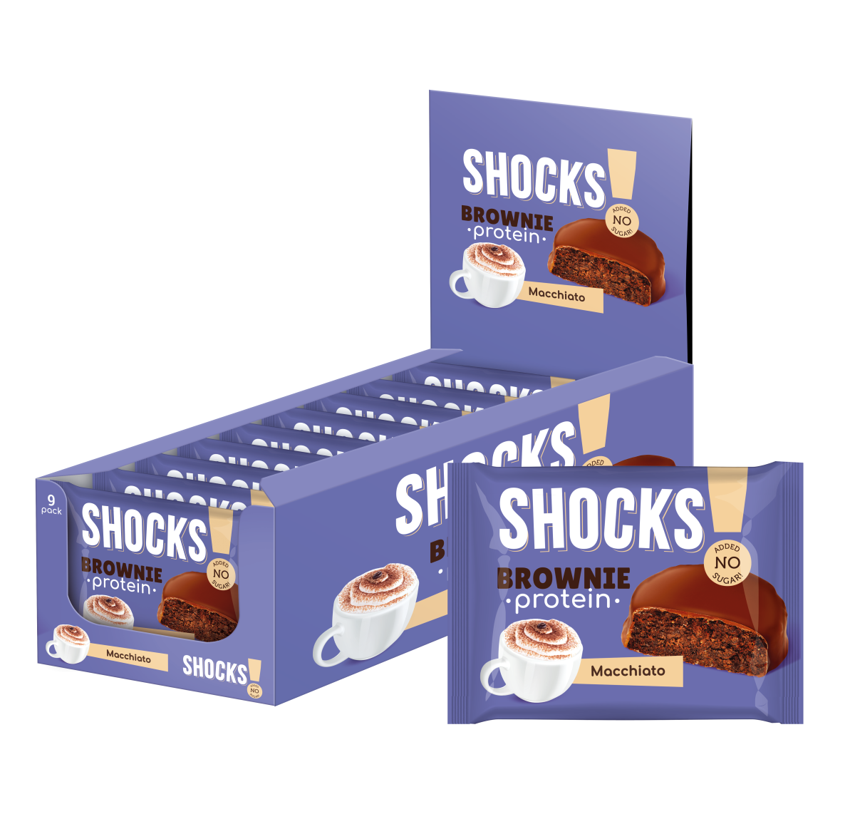 Fitness Shock Protein Brownie 50 g - Südlü kofe