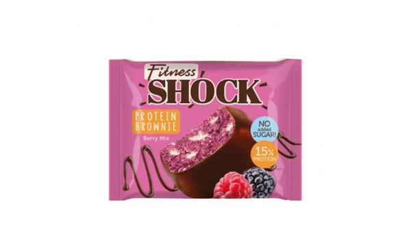 Fitness Shock Protein Brownie 50 g - Giləmeyvəli miks