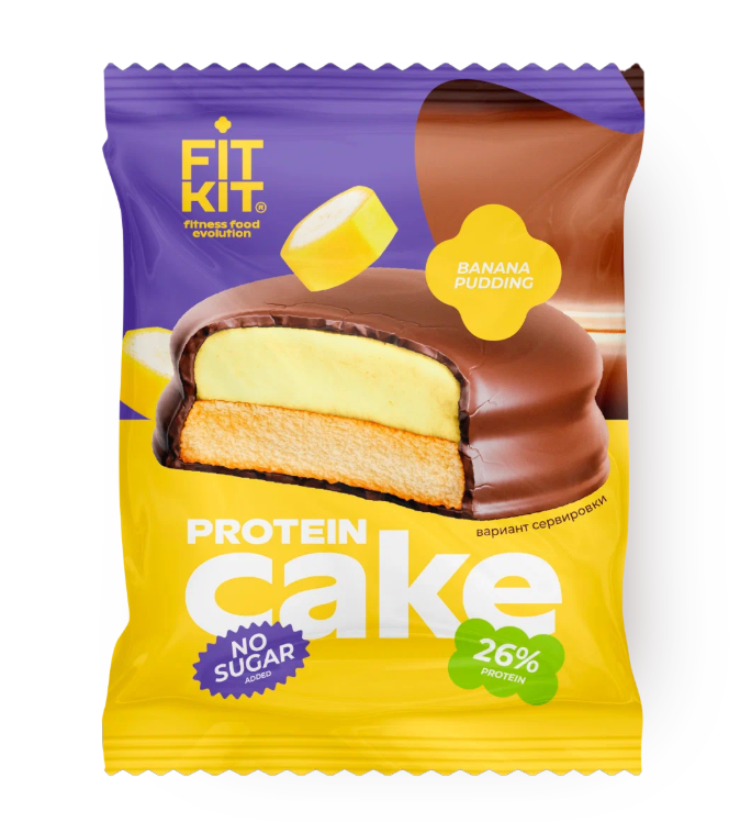 Fit Kit Twisted Protein Cake 50g - Банановый пудинг
