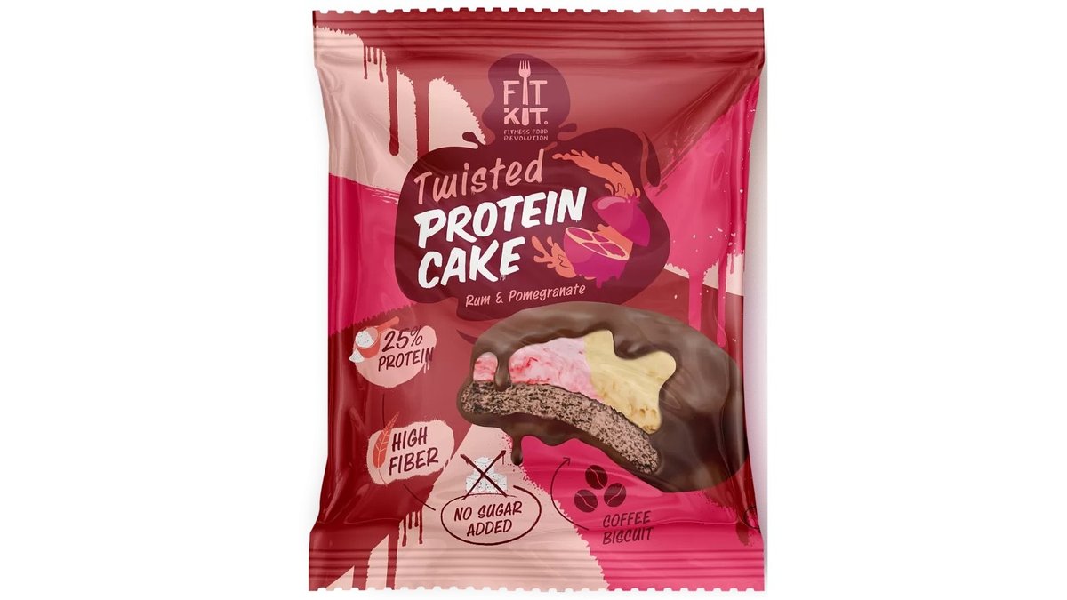 Fit Kit Twisted Protein Cake 50g - Ром-граната