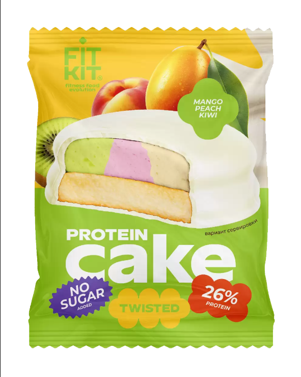 Fit Kit Twisted Protein Cake 50g - Манго-персик-киви