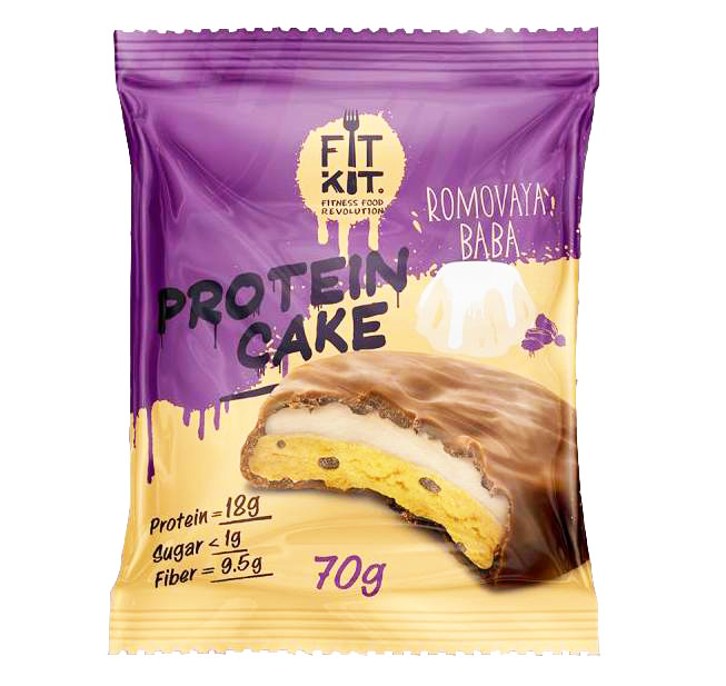 Fit Kit Protein Cake 70g - Ром Баба