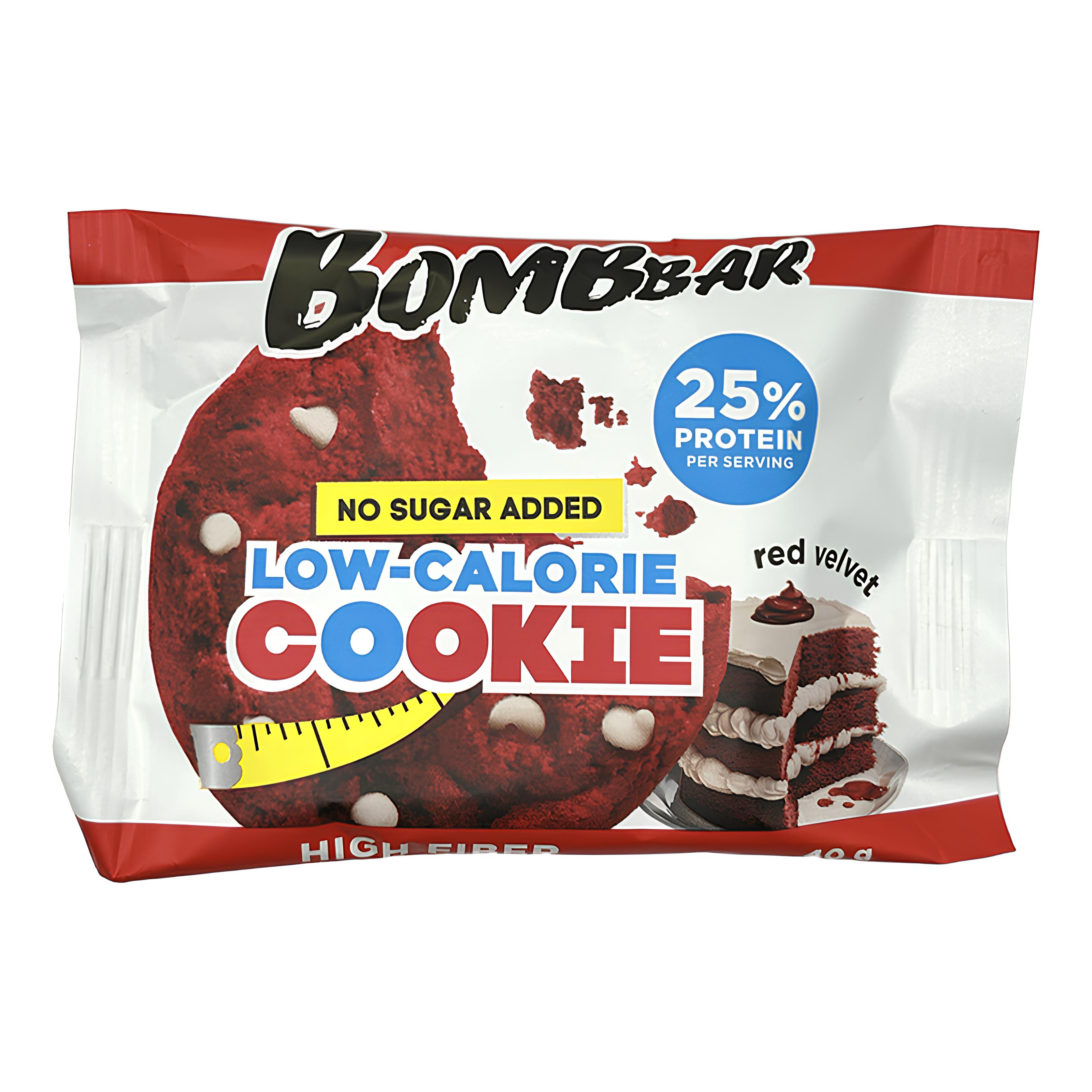 Низкокалорийное печенье Bombbar 40 г - Red Velvet