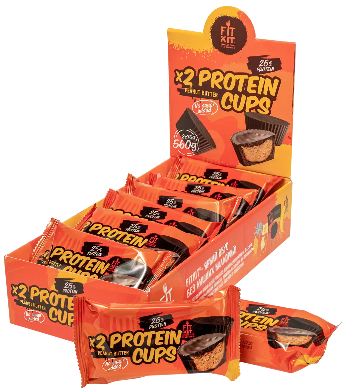 Fit Kit Protein Cups  - Арахисовая паста