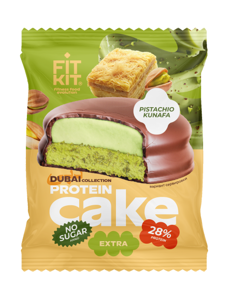   Fit Kit Extra Protein Cake 50 g  - Фисташка Кунафа