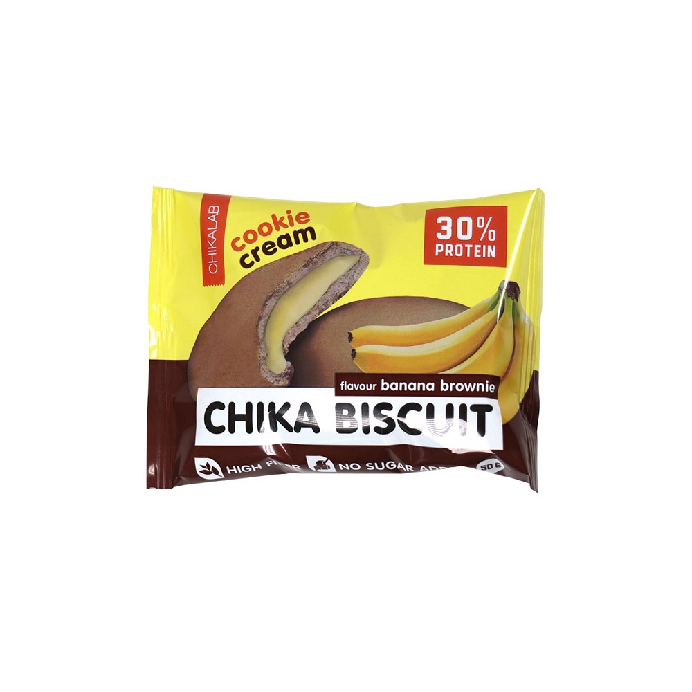 Бисквитное печенье Chikalab 50 г - Банановый брауни
