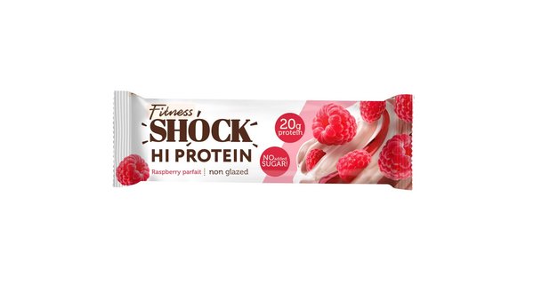 Fitness Shock HiProtein Bar with Collagen 40g - Малиновый десерт