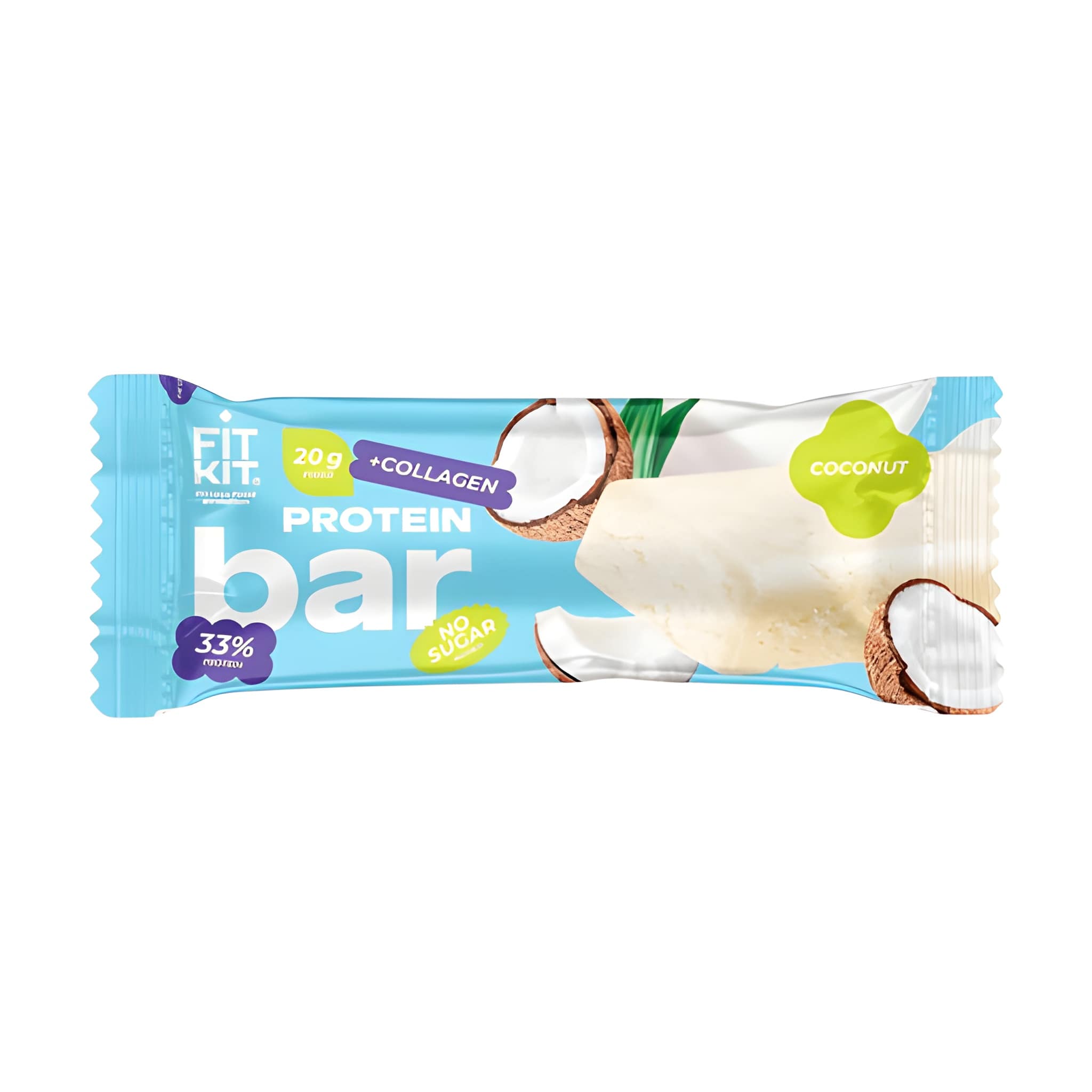 Протеиновый батончик,  60 гр. Fit Kit - Кокосовое