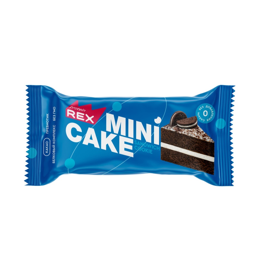 Protein Rex Mini Cake 40 g - Печенье с кремом(Oreo)