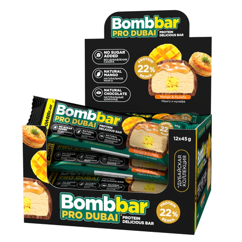 Bombbar Protein bar 45g - Mango və Künəfə