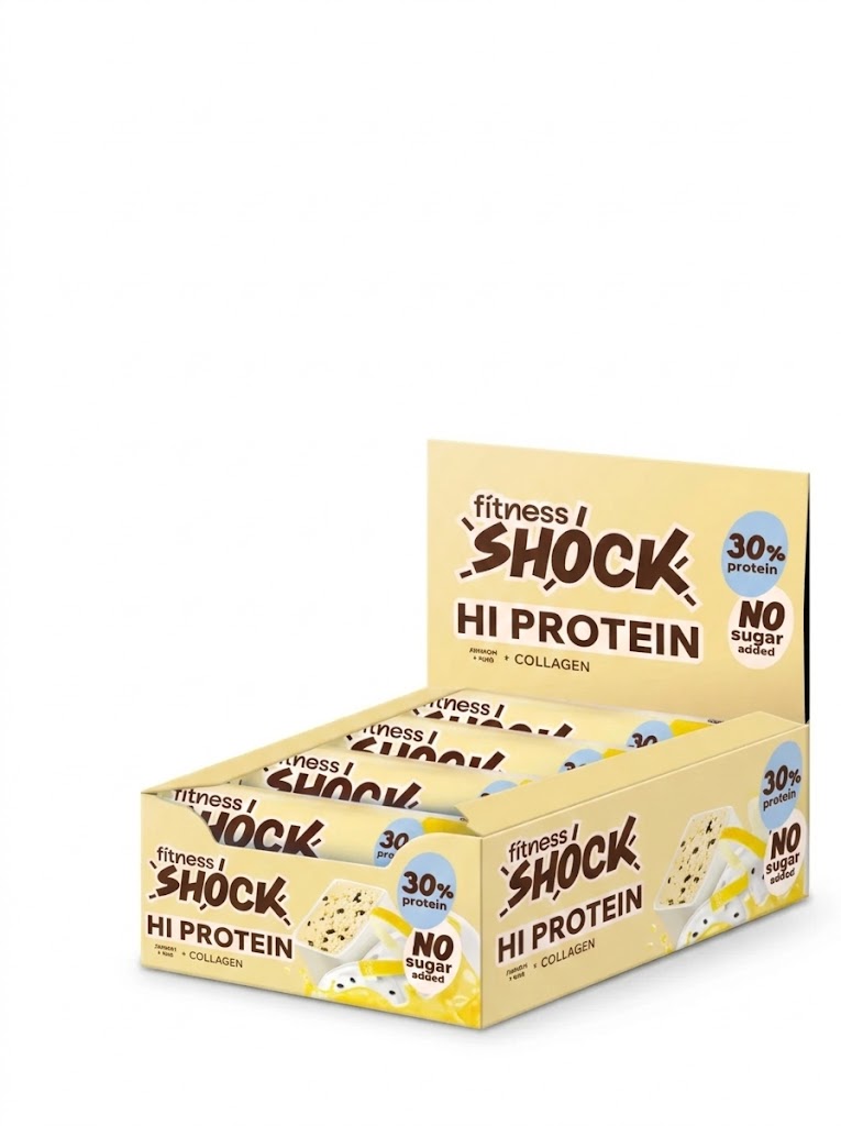 Fitness Shock HiProtein Bar with Collagen 40g - Лимонный пирог